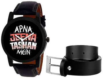 Combo For Men's Watch & Belt Vol - 1 Roposo Clout